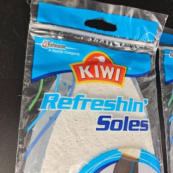 Men Shoe Boot Insole 8-13 Kiwi Refresher Moisture Wicking Dry Powder Fresh 2 Set - Picture 3 of 8